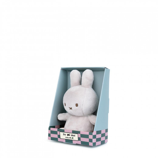 Miffy Lucky plišani zeka u pokl. kutiji 10cm, Grey 