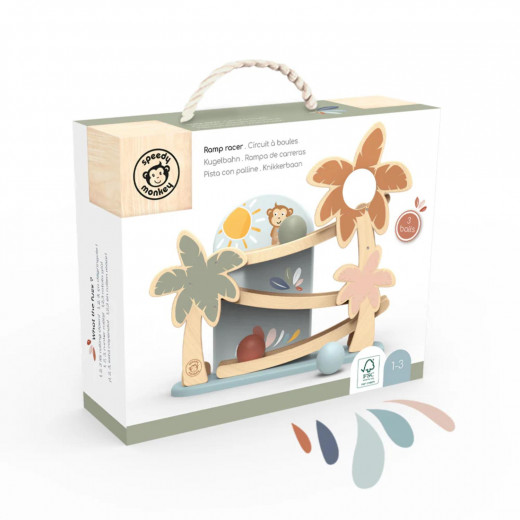 Speedy Monkey Drvena rampa sa lopticama 