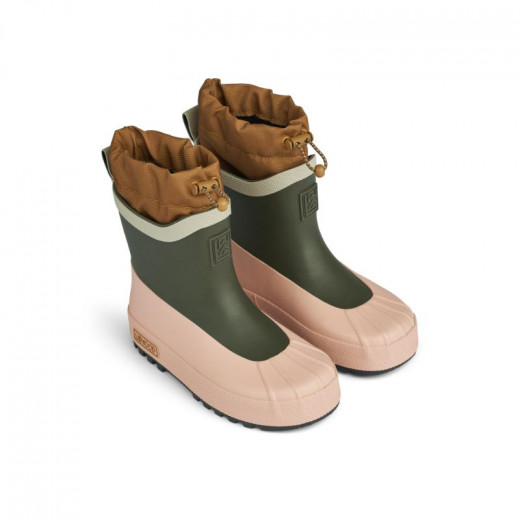 Liewood čizme za kišu Isaac,Army brown multi mix 