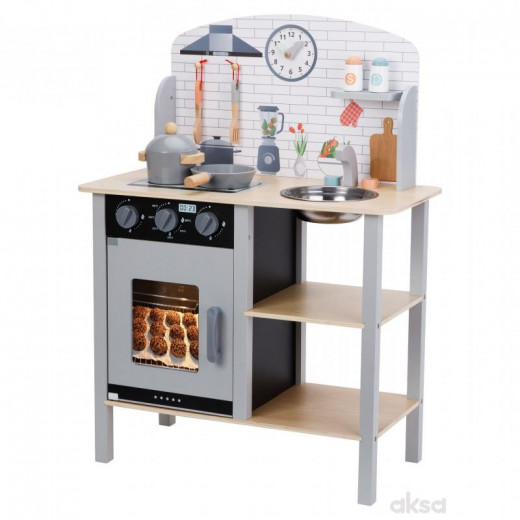 Cute&Cool drvena igračka kuhinja sa dodacima 