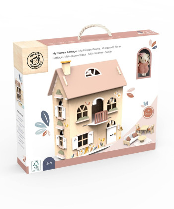 Speedy Monkey Drvena kuća set nameštaja sa zekom 