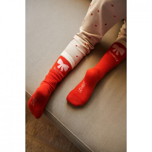 Liewood Annette sokne 2pcs,Holiday bow/Sandy 