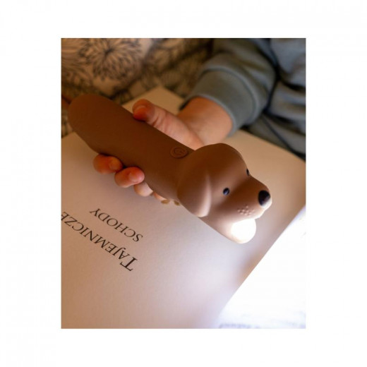 Rabbit n Friends baterijska lampa kuca, braon 