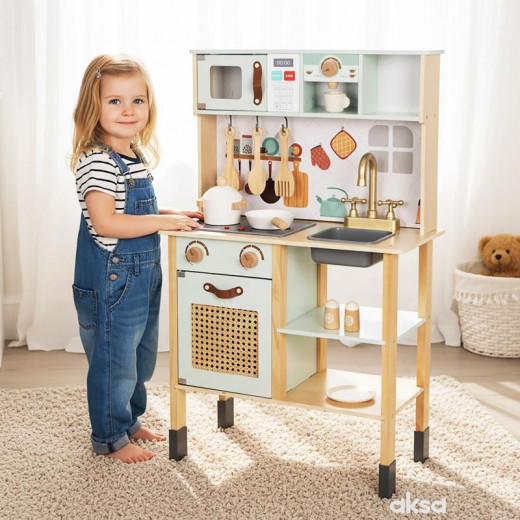 Cute&Cool drvena igračka kuhinja zelena 