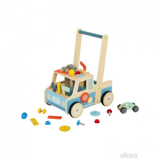 Cute&Cool drvena igračka guralica sa alatom 