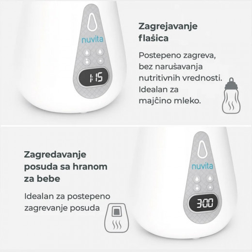 Nuvita brzi digitalni grejač i sterilizator flašic 