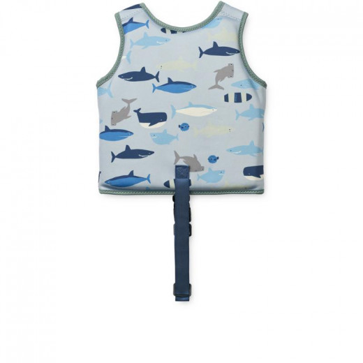 Liewood prsluk za plivanje Dove 1-2Y,SharkDoveblue 