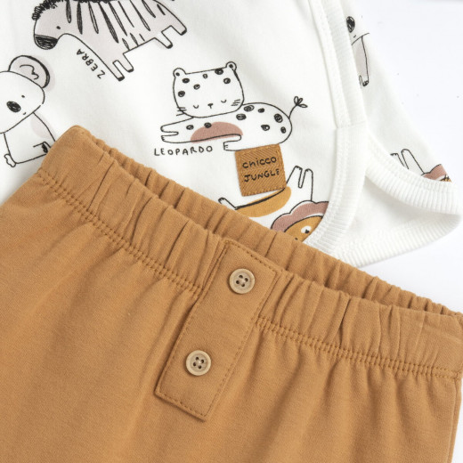 Chicco komplet (majica dr, donji deo), unisex 
