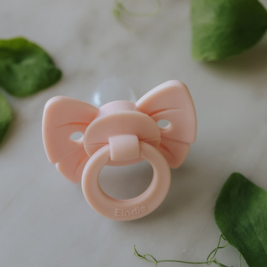 Elodie laža silikonska 0+ misty pink binky bow 