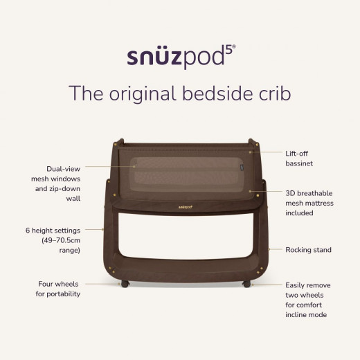 SnuzPod kolevka za bebe, Chocolate 