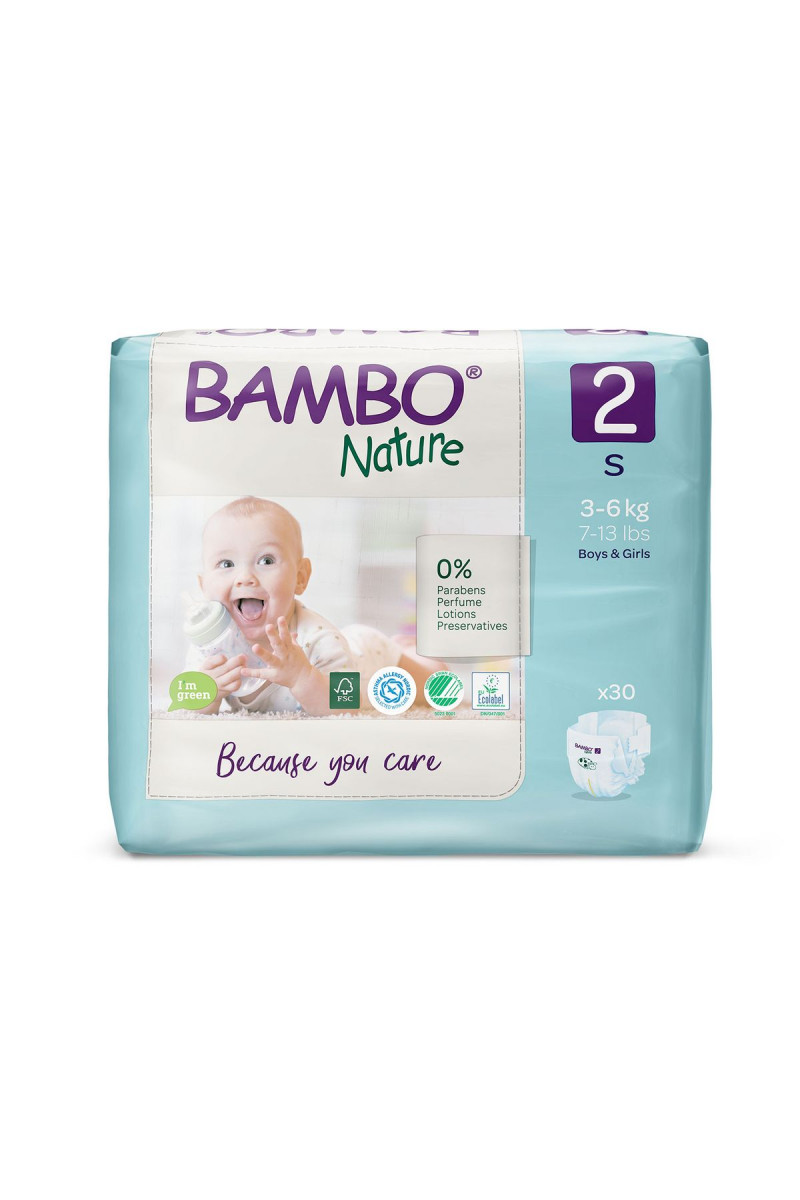Bambo pelene Nature 2 mini 3-6kg 30kom 