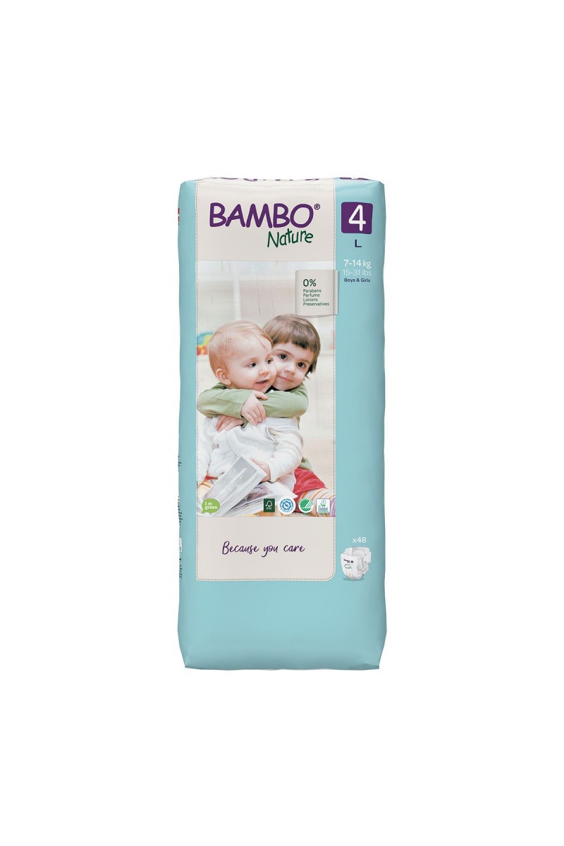 Bambo pelene Nature 4 maxi 7-14kg 48kom 