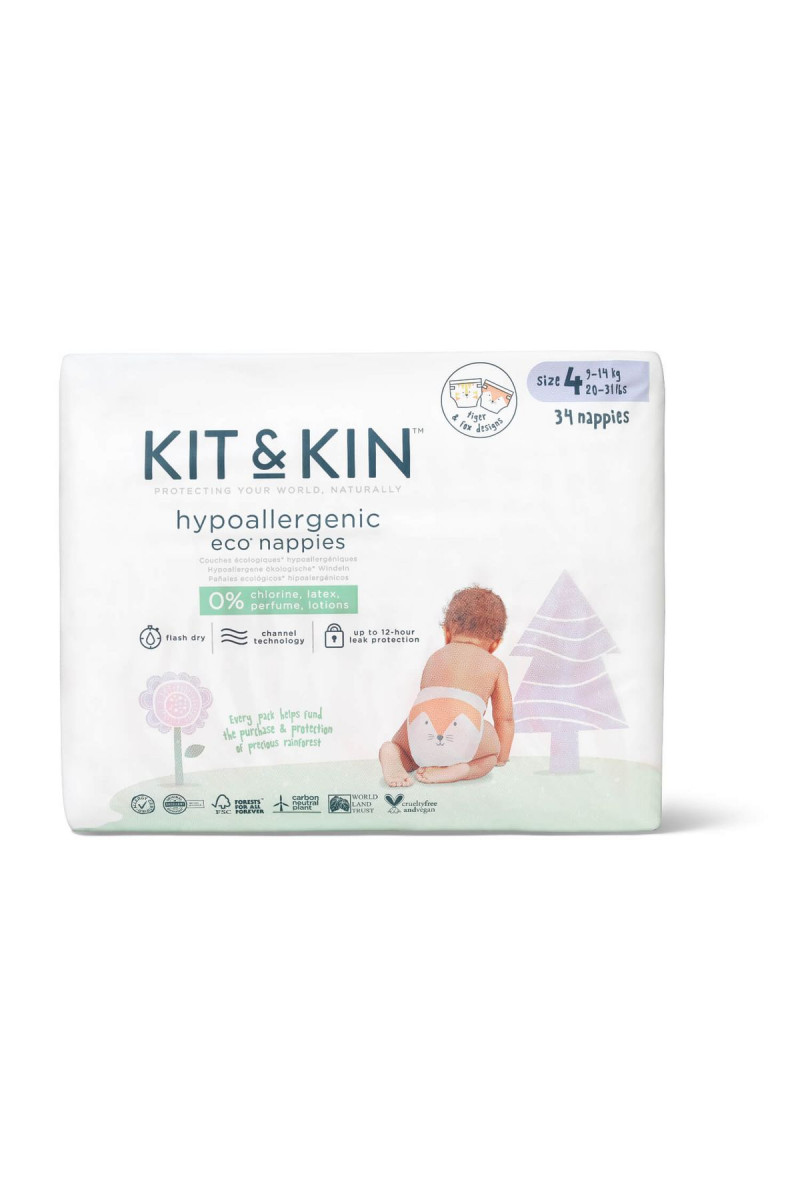 Kit & Kin pelene veličina 4  9-14kg 34 kom 