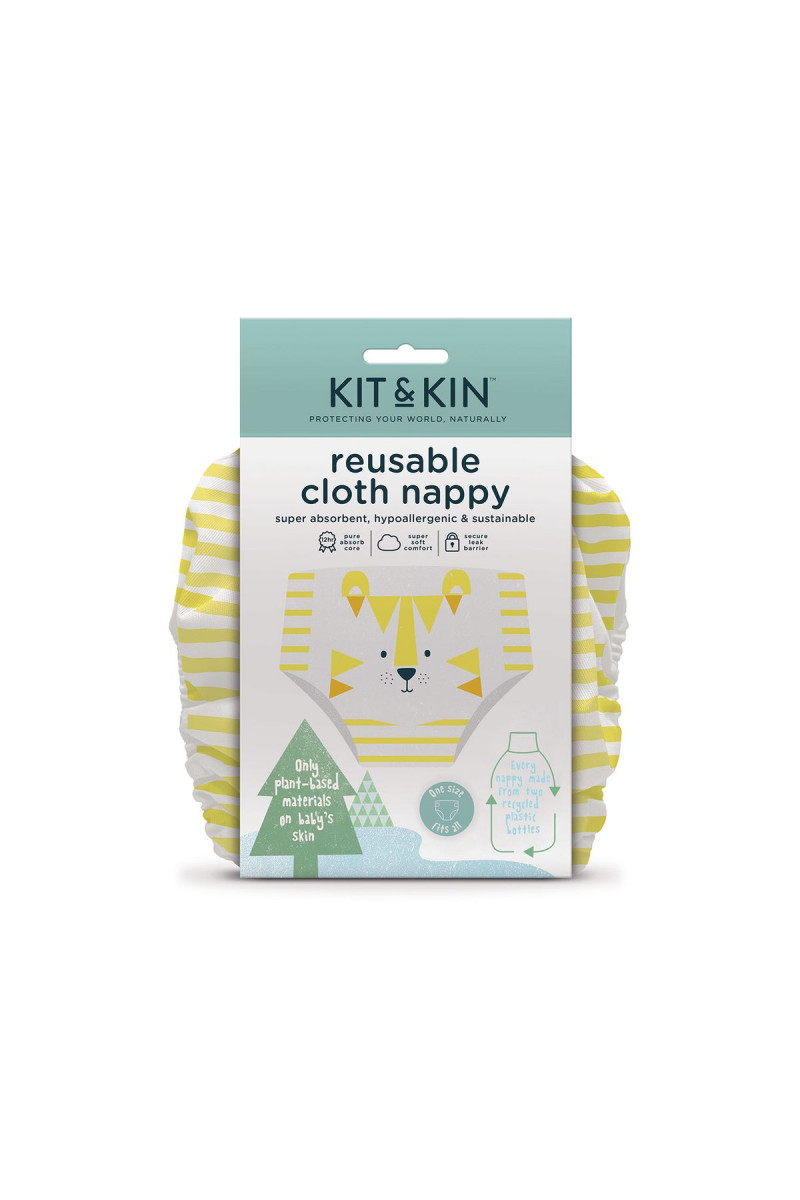 Kit & Kin višekratne pelene dezen tigar 