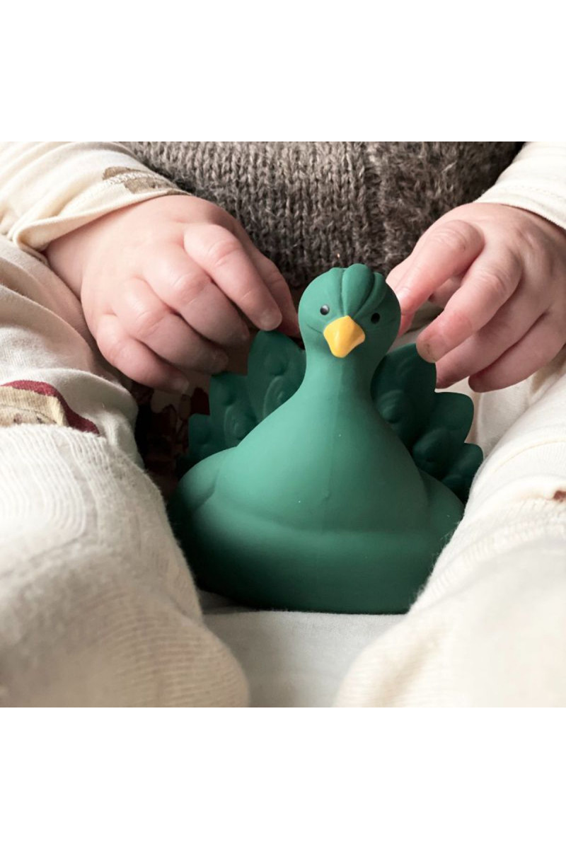 Natruba igačka za kupanje paun, zelena 