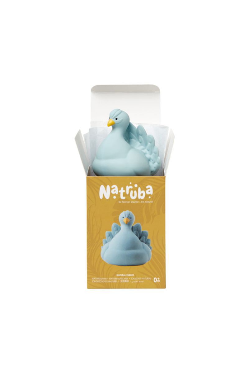 Natruba igačka za kupanje paun, svetlo plava 