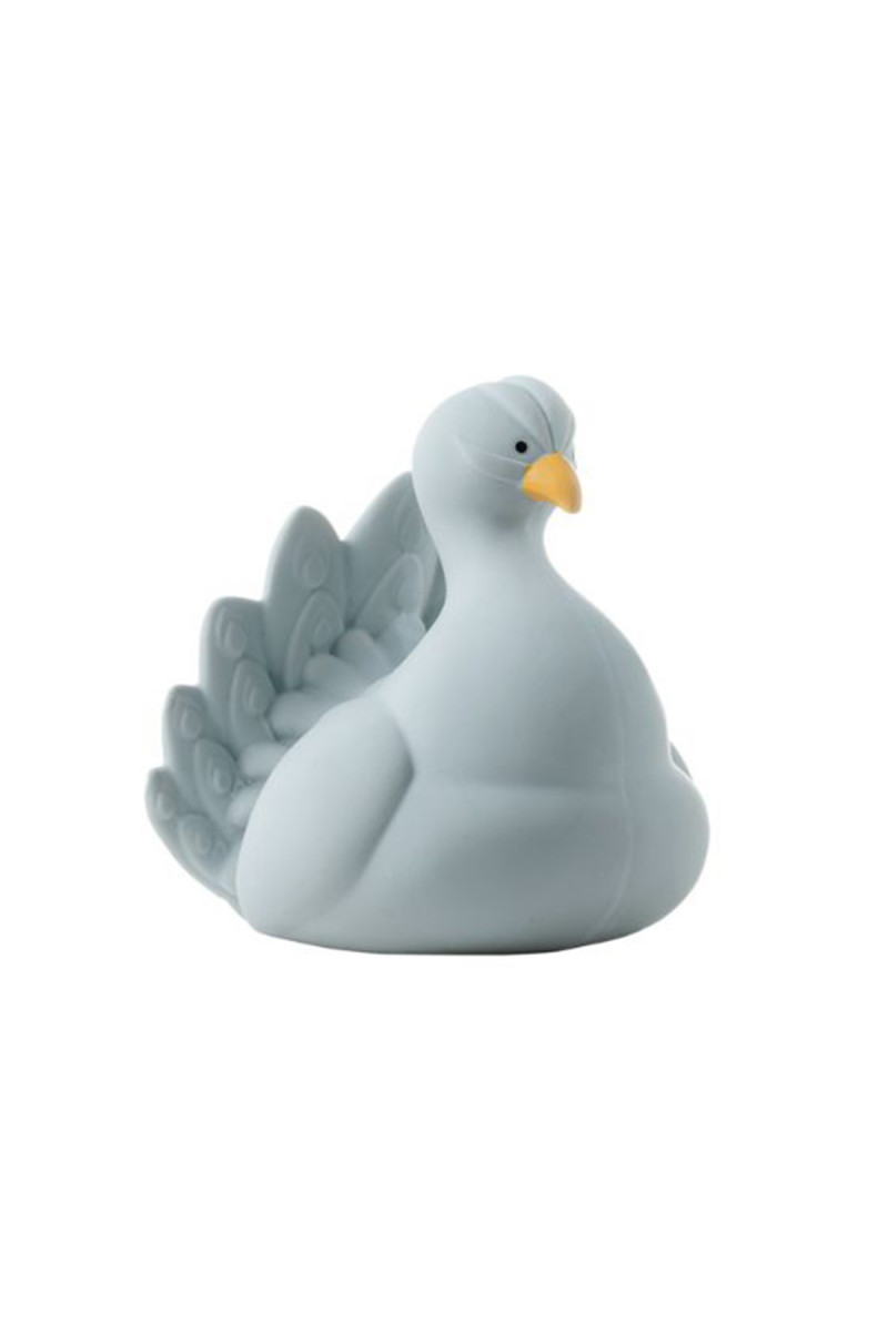 Natruba igačka za kupanje paun, svetlo plava 