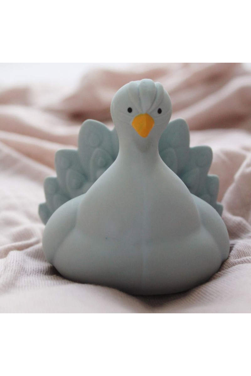 Natruba igačka za kupanje paun, svetlo plava 