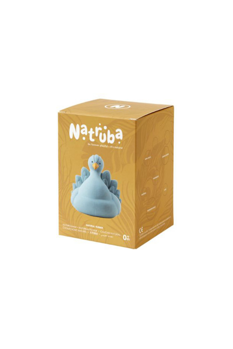 Natruba igačka za kupanje paun, svetlo plava 