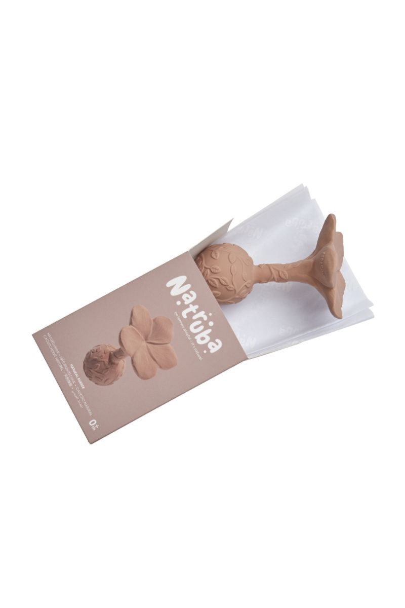 Natruba zvečka/glodalica cvet, roze 