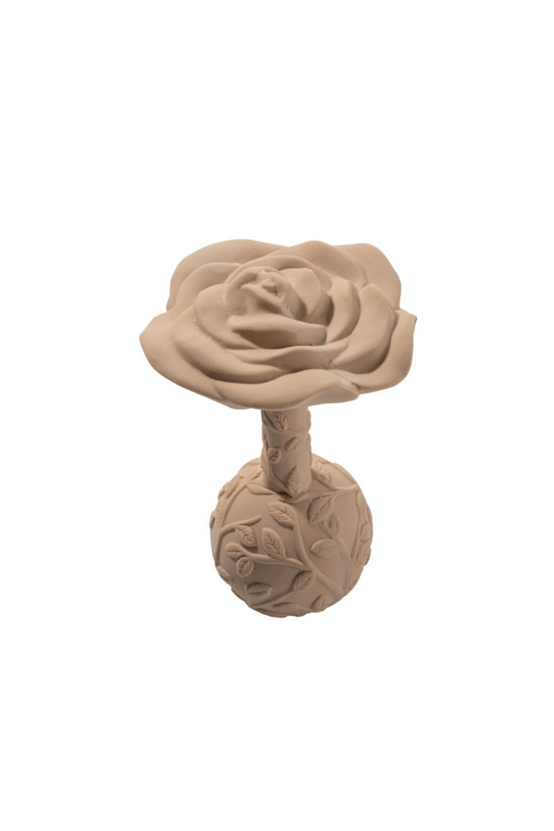 Natruba zvečka/glodalica ruža, bež 