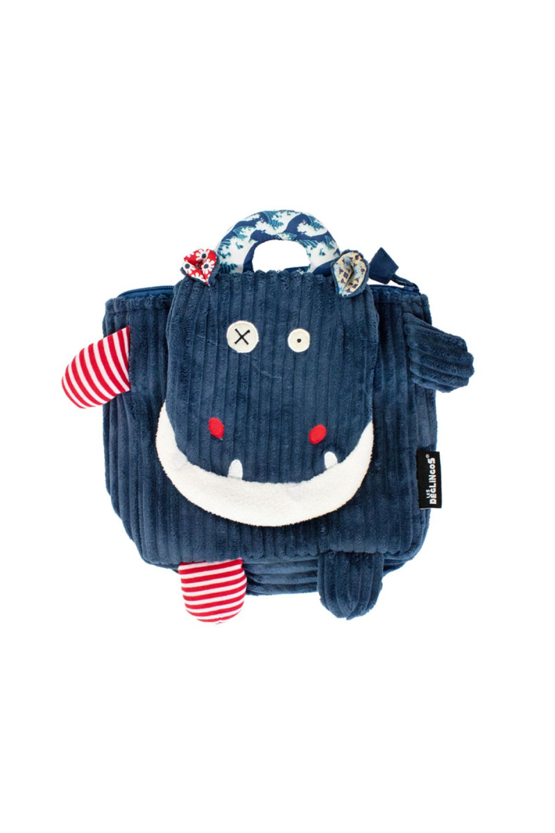 Les Deglingos Hippipos nilski konj Corduroy ranac 