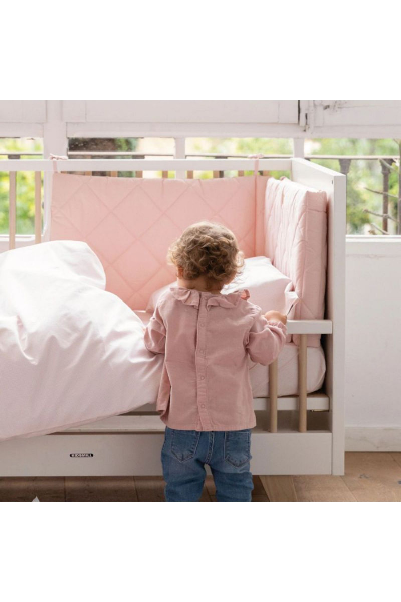 BonjourBebe ogradica za krevetac, roze 