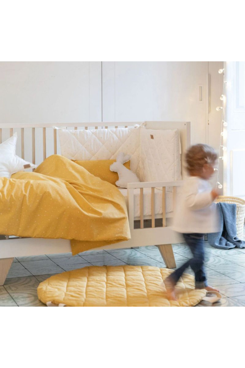 BonjourBebe posteljina 2 pcs 100x135 Shiny žuta 