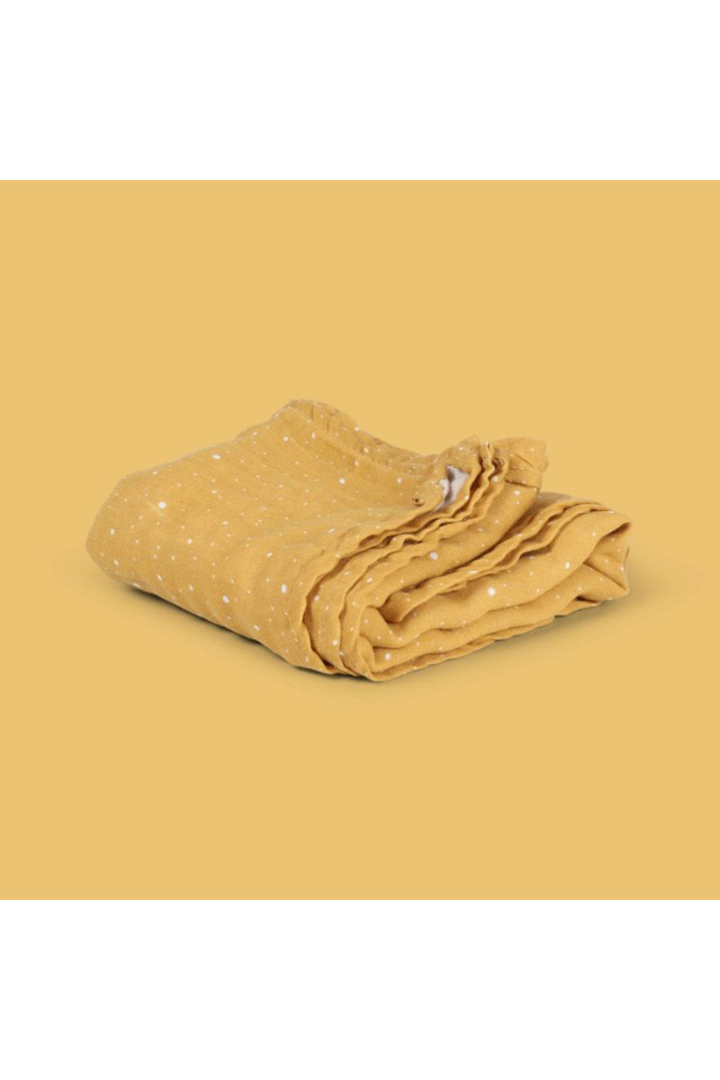 BonjourBebe prekrivač od muslina Shiny Yellow 