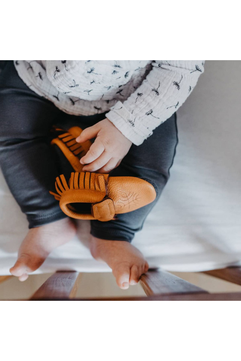 Baobaby pelice mokasine, vel NB (1-2m), Curry 