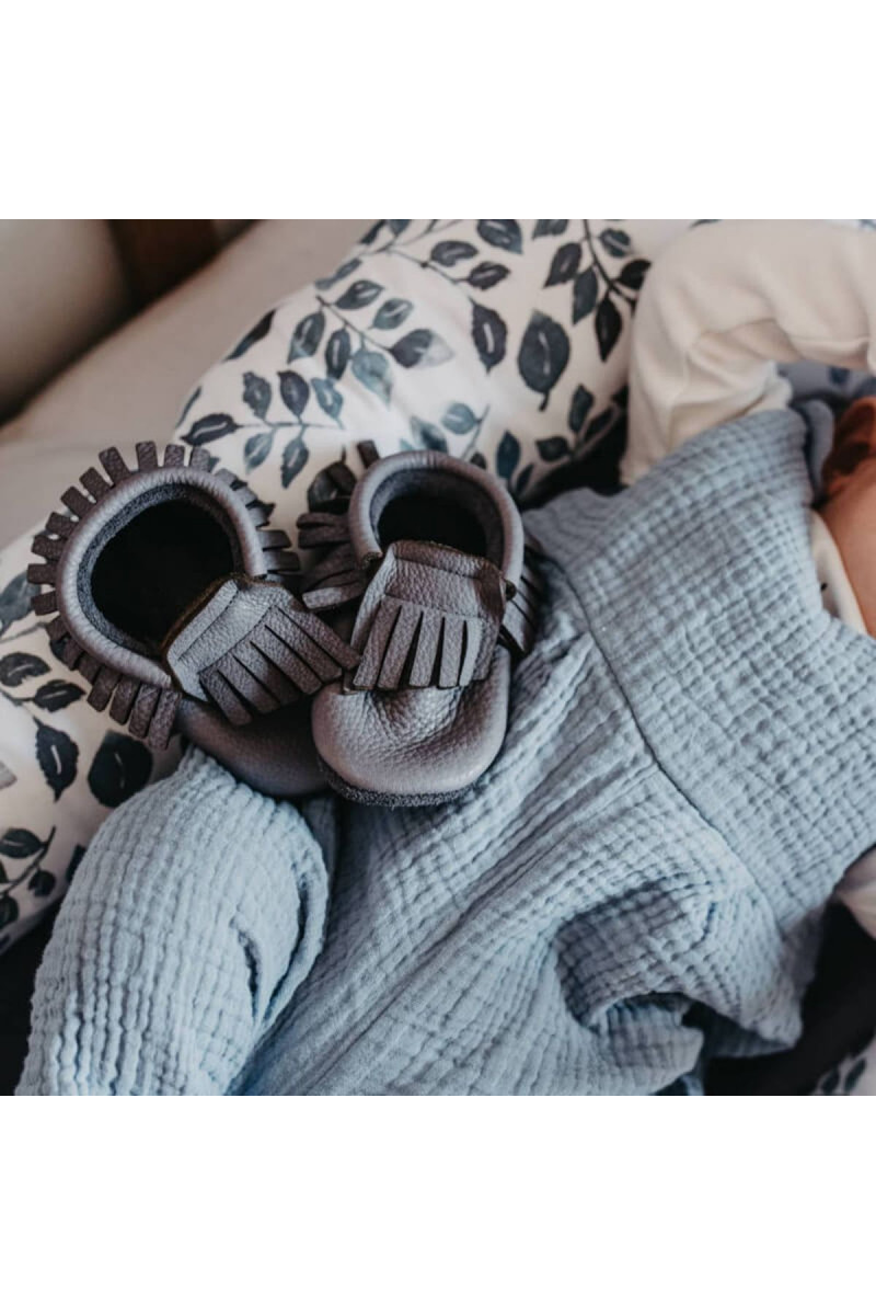 Baobaby pelice mokasine, vel XS (3-6m), Grey 