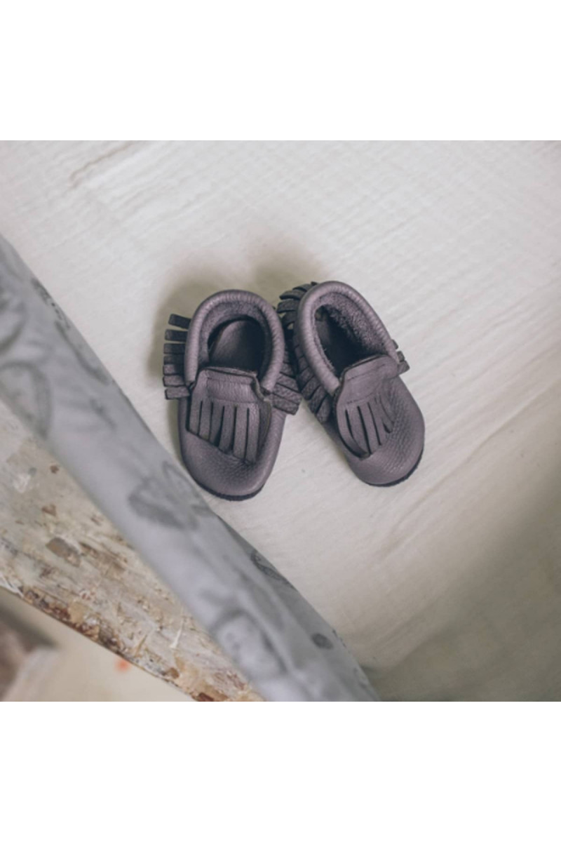 Baobaby pelice mokasine, vel XS (3-6m), Grey 