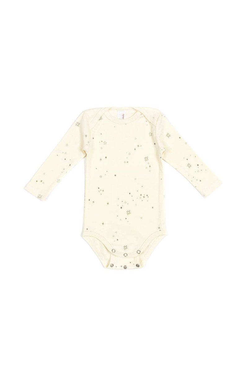 Baobaby bodi dug rukav 74-80 Milky Stardust 