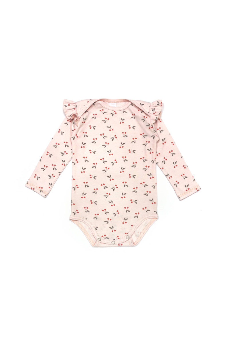 Baobaby bodi dug rukav 74-80 Cherry Pop 