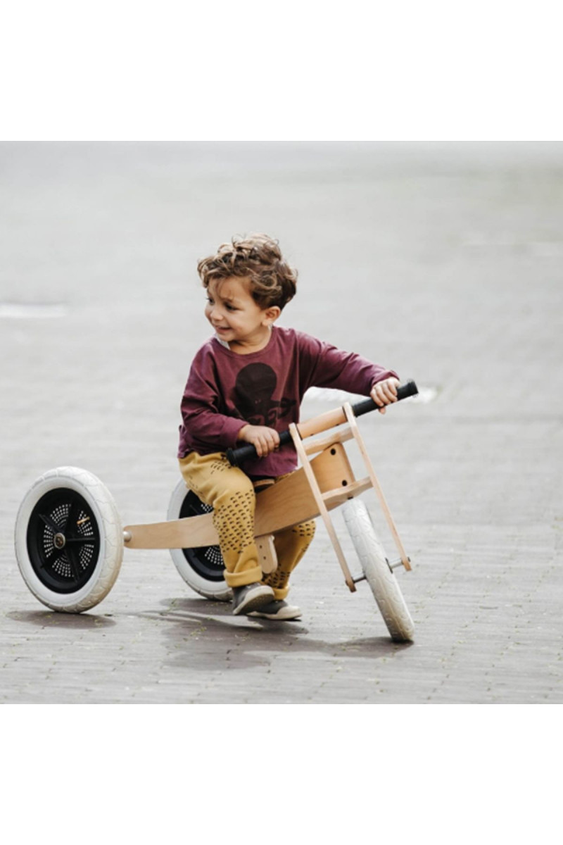 Wishbone tricikl drveni 3 u 1 Natural 
