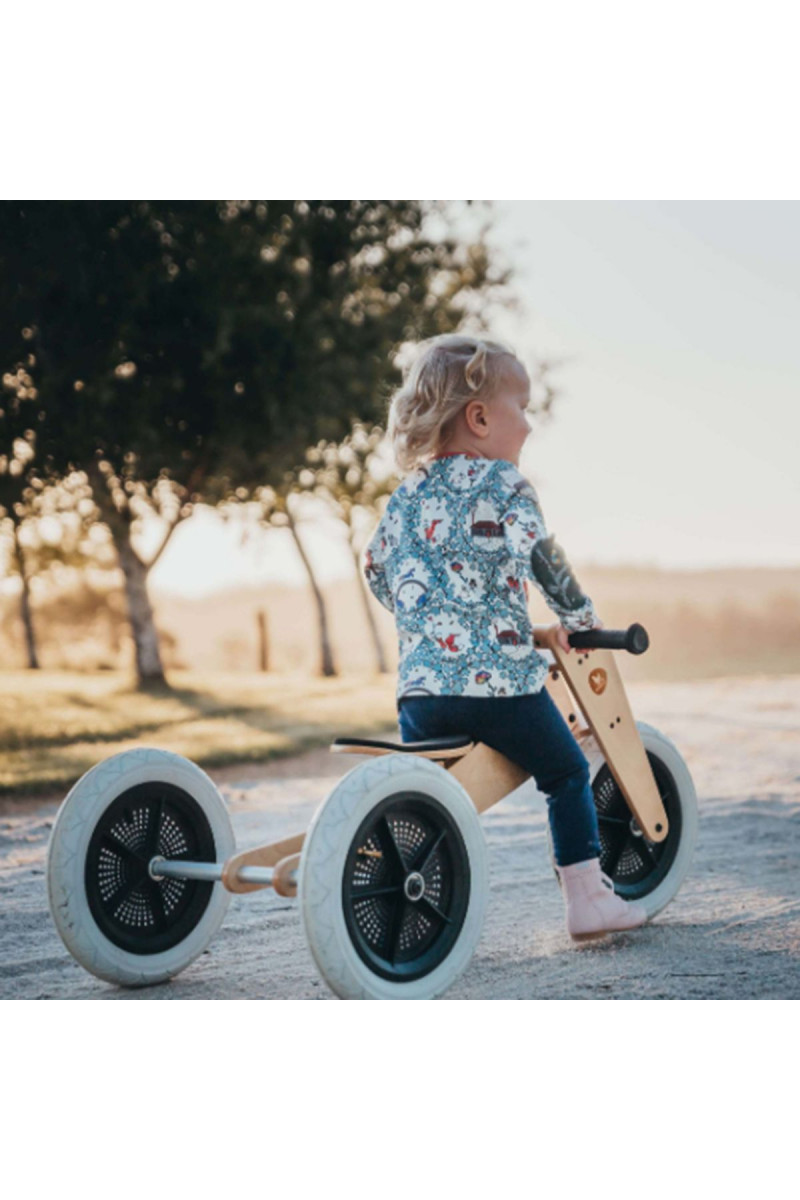 Wishbone tricikl drveni 3 u 1 Natural 