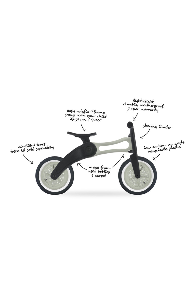 Wishbone tricikl  od plastike 3 u 1 Raw 