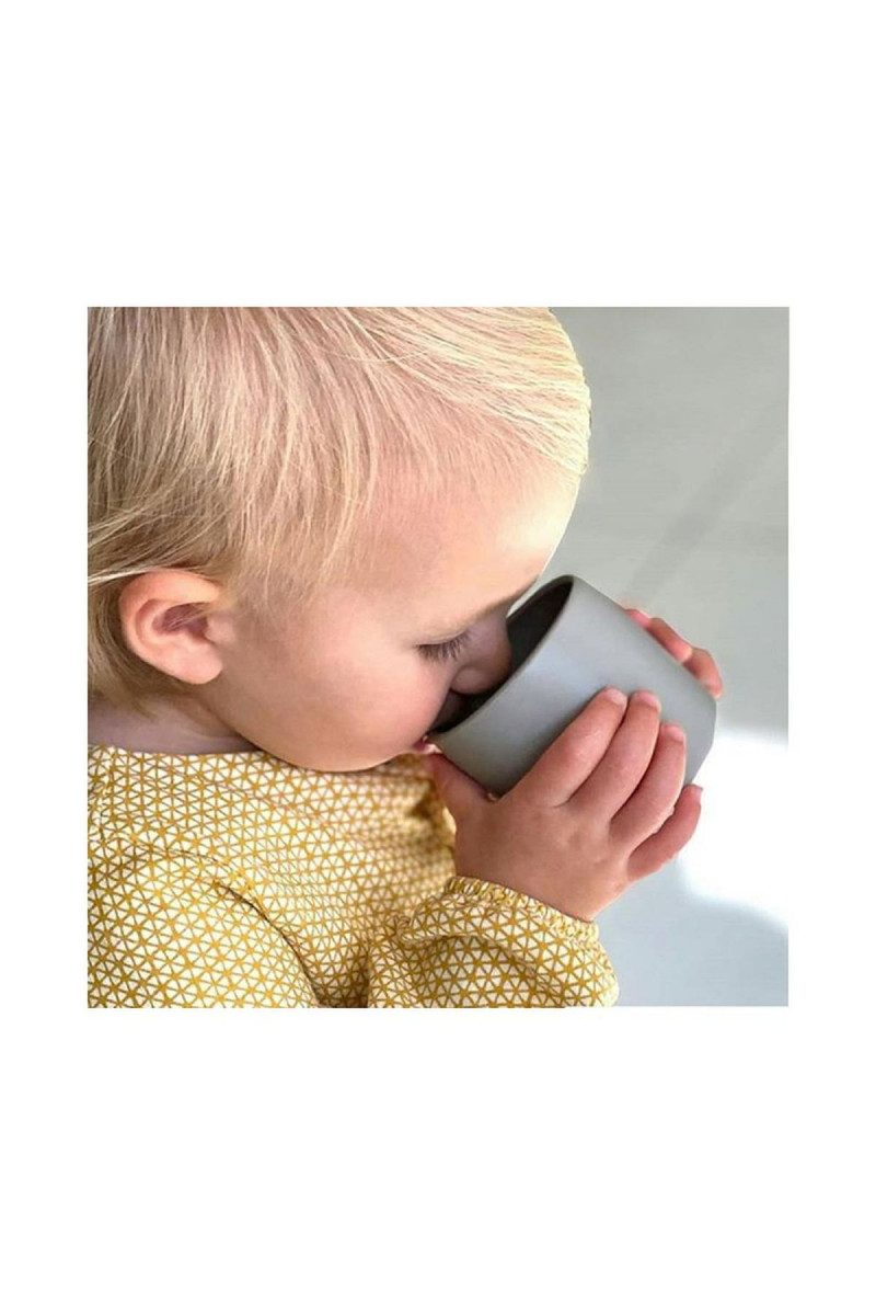 Minikoioi silikonska čaša Minicup siva 