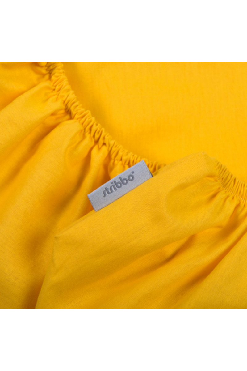 Stribbo čaršav za dušek 120 x 60 cm žuto/siva 