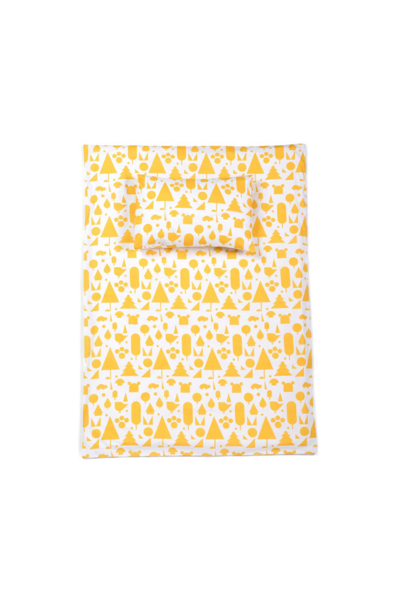 Stribbo posteljina 120 x 60 cm žuta 