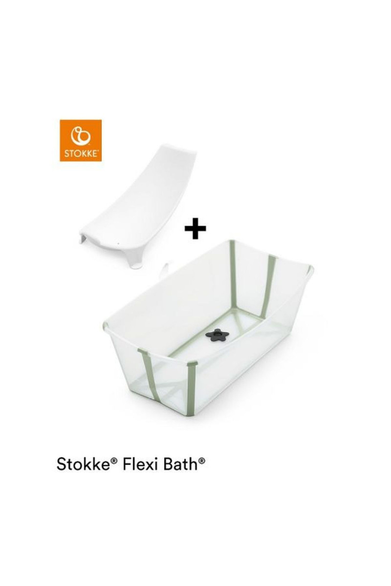 Stokke set kadica Flexi Bath Transparent Green 
