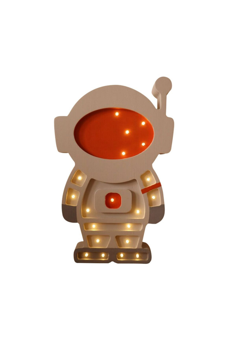 Two N LED lampa Astronaut, siva 