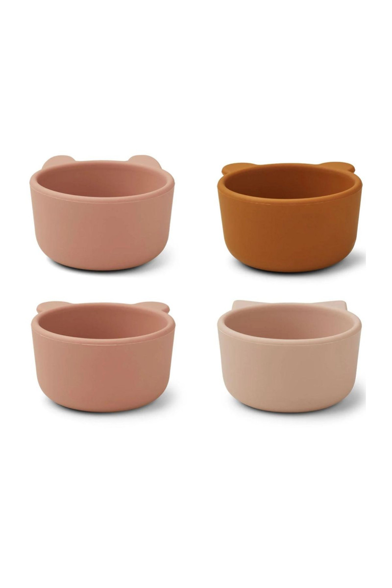 Liewood silikonske činije 4 pcs Malena, Rose multi 