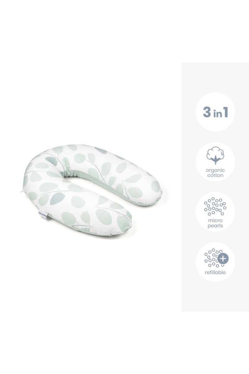 Doomoo jastuk za dojenje Buddy Leaves Aqua Green 