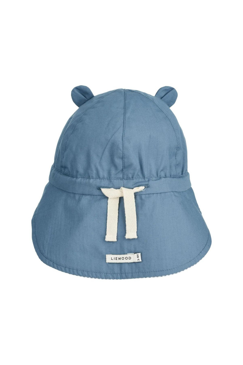 Liewood šešir sa dva lica Gorm vel 6/9m, Blue wave 