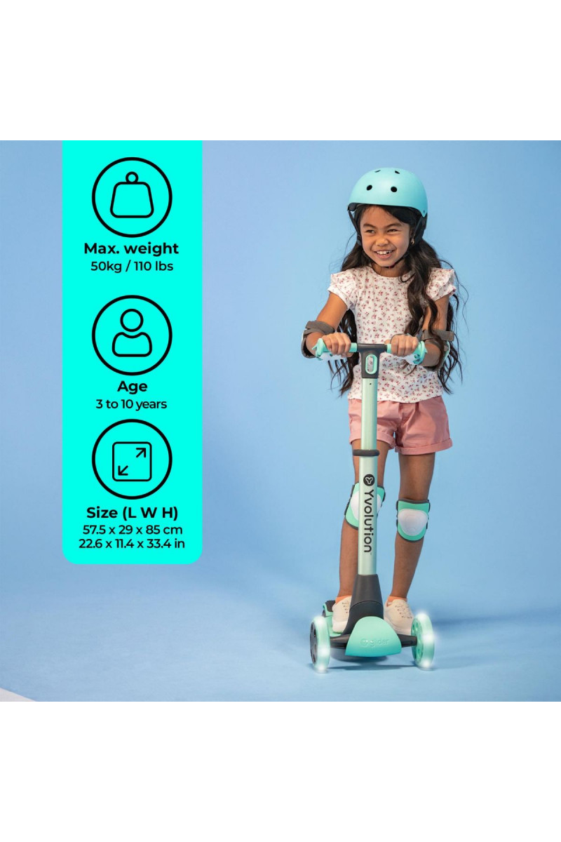 Yvolution trotinet YGlider Nua, zeleni 