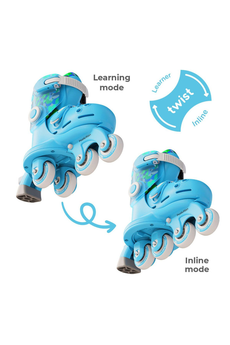 Yvolution roleri Twista podesivi vel 23-28, plavi 