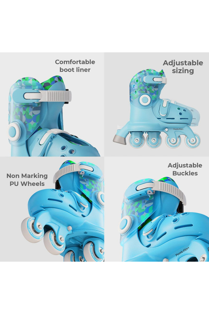 Yvolution roleri Twista podesivi vel 23-28, plavi 