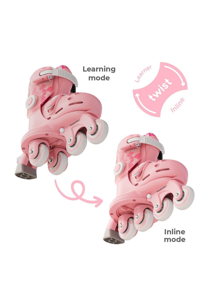 Yvolution roleri Twista podesivi vel 23-28, roze 