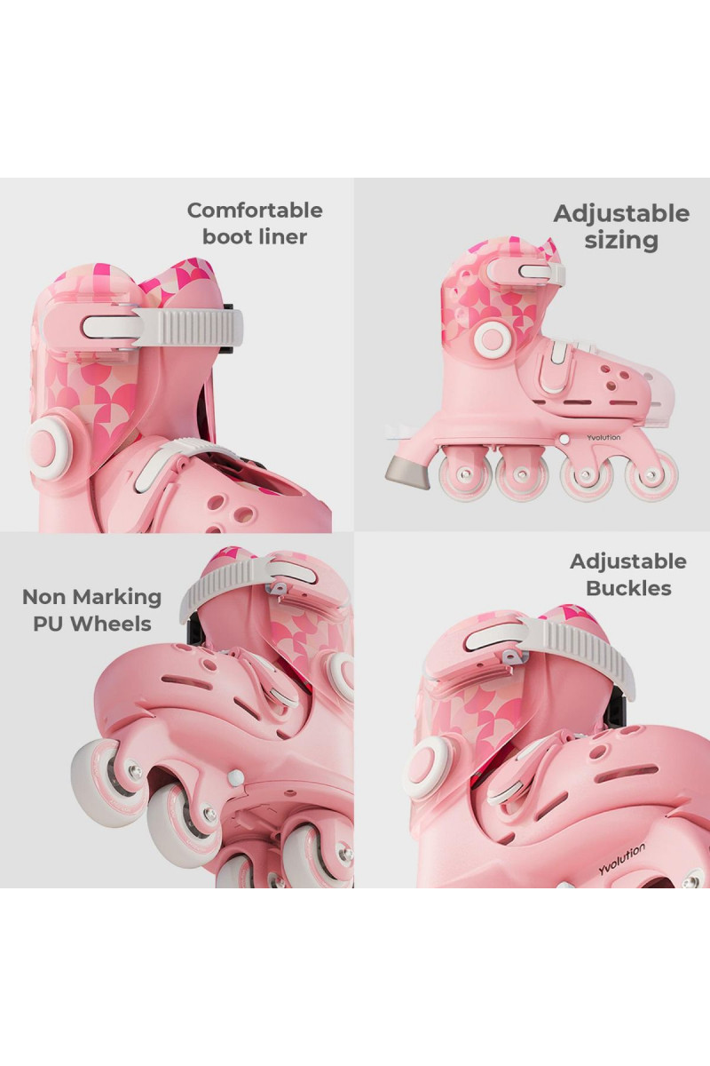 Yvolution roleri Twista podesivi vel 23-28, roze 